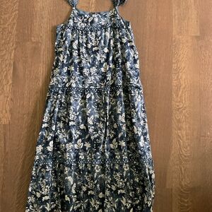 Floral Blue Kids Dress